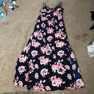 floral maxi dress